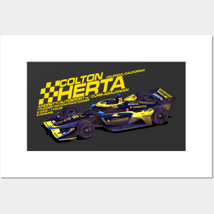 Colton Herta 2022 (yellow) Posters and Art